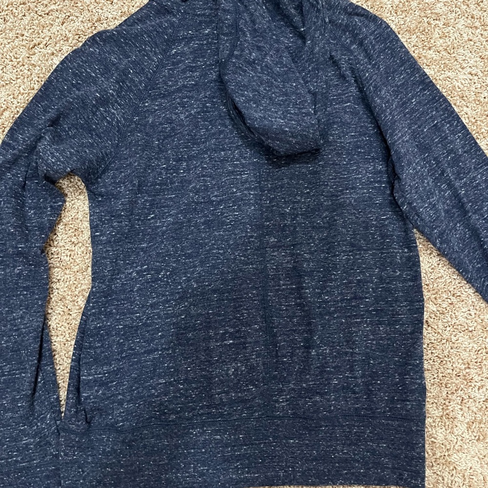 Nike Navy Blue and White Speckled Thin Hoodie - Picture 2 of 7